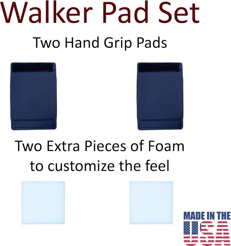 Crutcheze Walker Padded Hand Grip Covers - Comfort and Moisture Wicking Cushions for Standard Walkers - Made in USA - Image 4